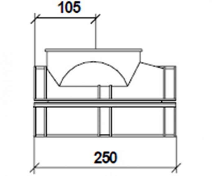 Ein- und Auslauf OK160 für Foerderschnecke 102